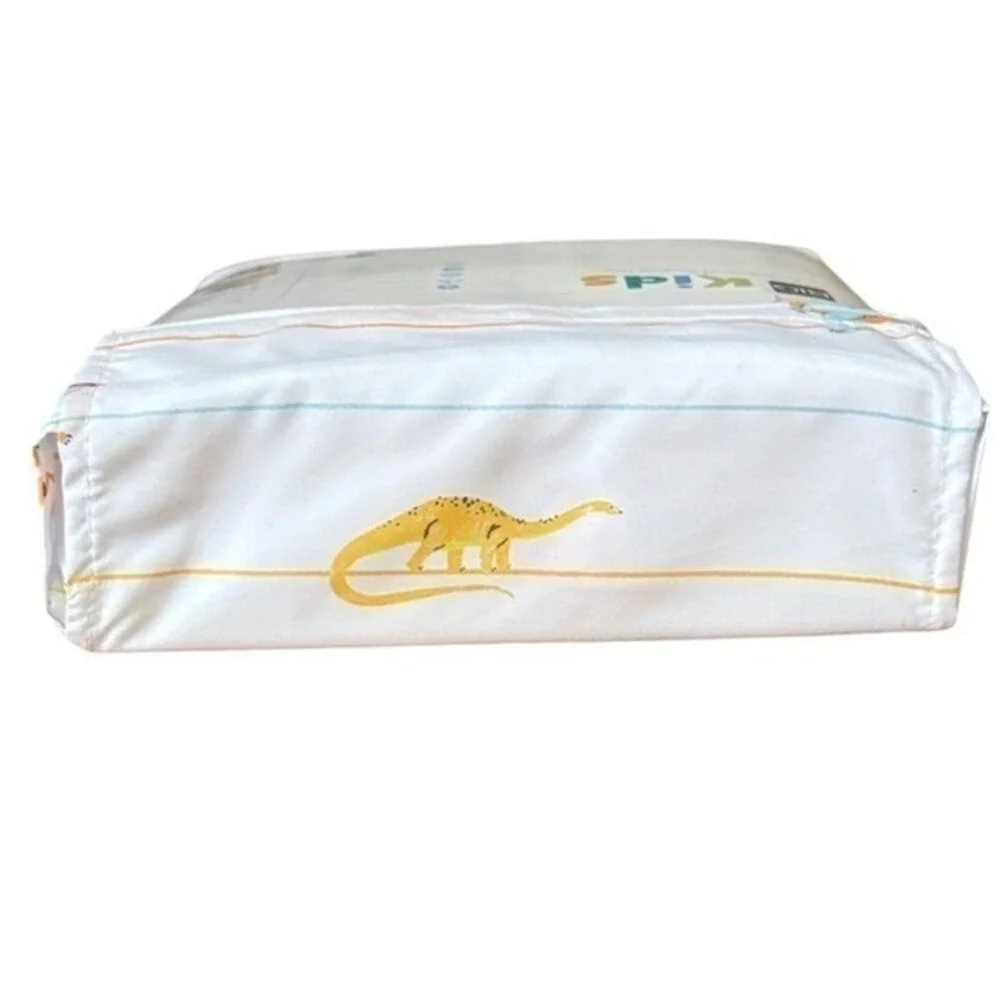 The Big One Kids Dinosaur Full Sheets Striped Non-Wrinkle Gift NWT